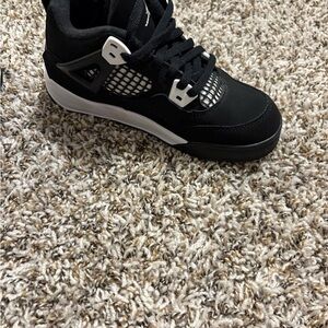 Jordan Kids Black and White Sneakers